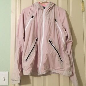lululemon athletica pink rain jacket